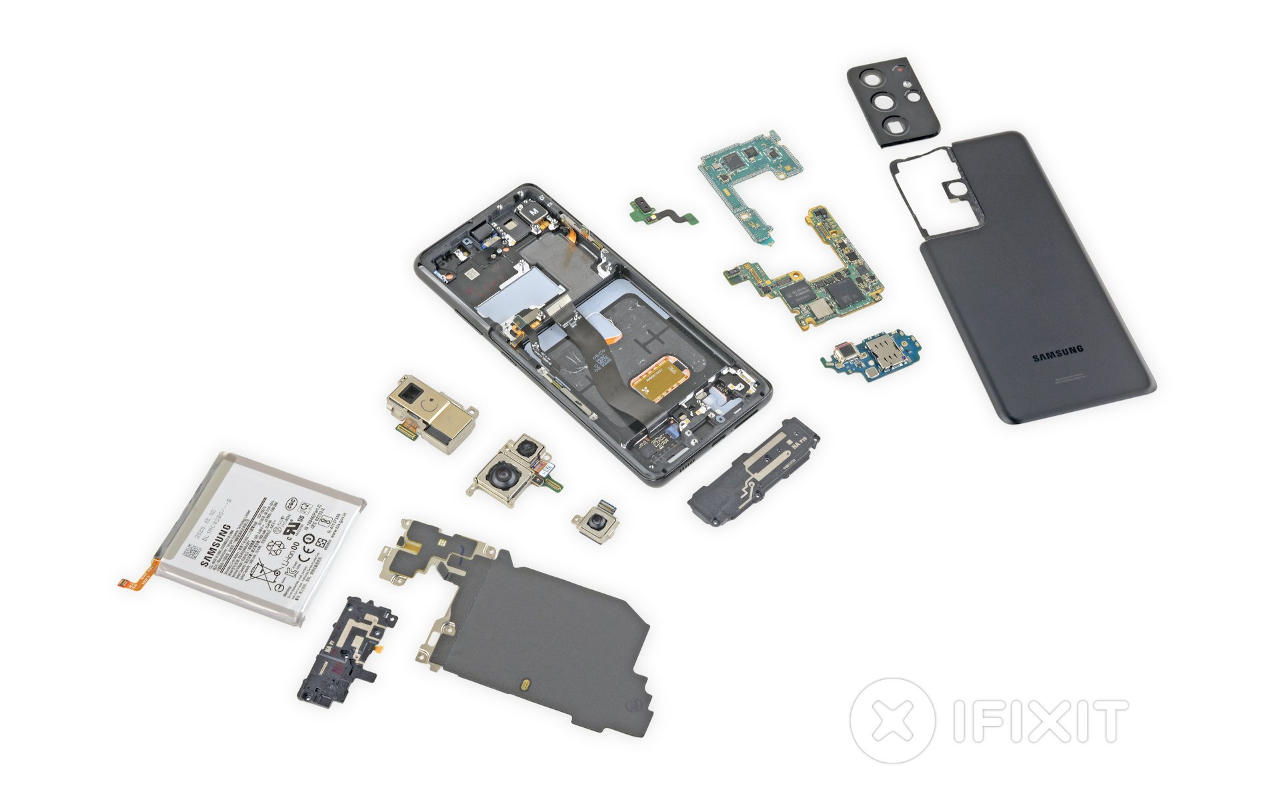 Galaxy S21 Ultra iFixit teardown reveals refinement and disappointment ...