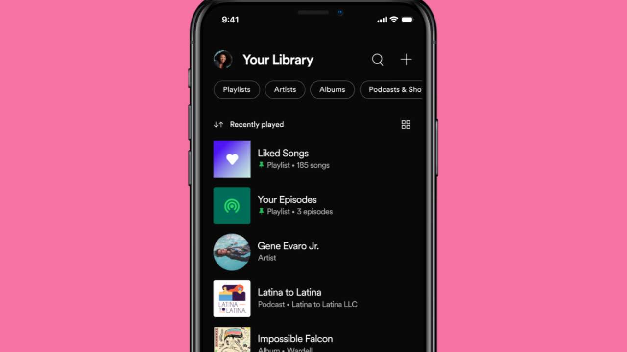 Spotify updates Your Library with pinned playlists and smarter search