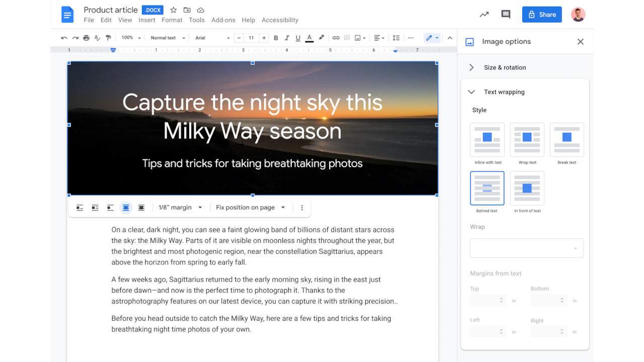 smallest font in google docs