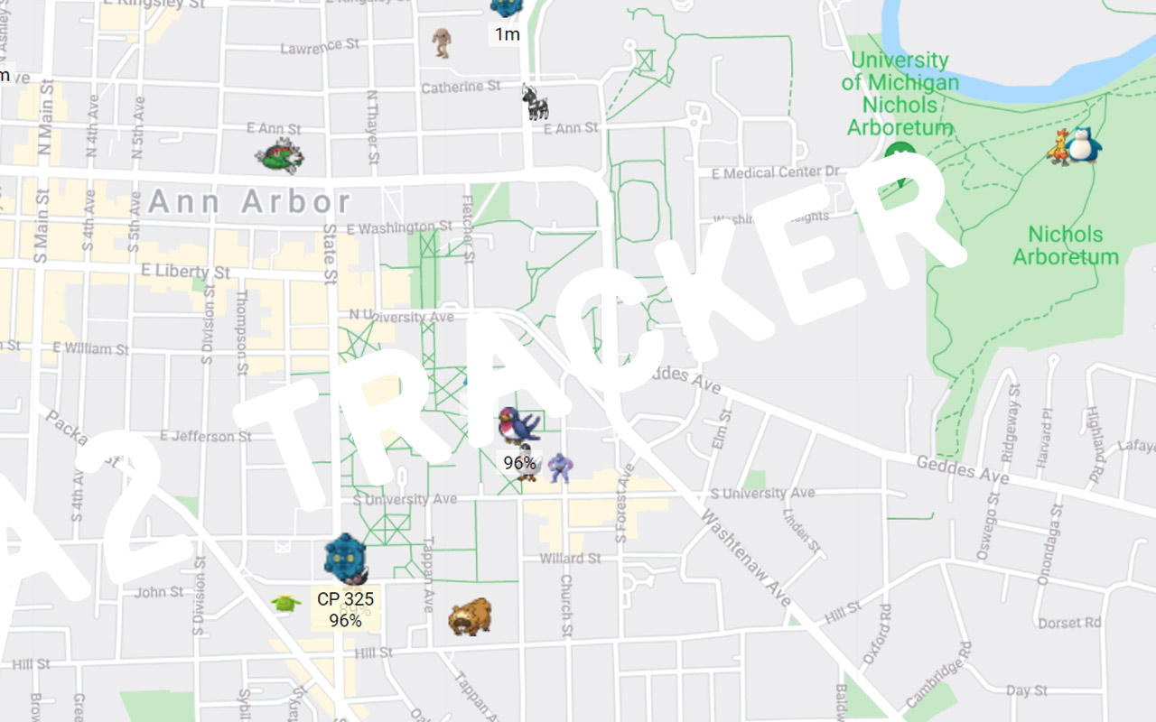 Pokemon Go Map Trackers Working In 21 For The Big Hunt Slashgear