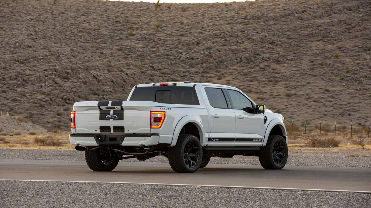 2021 Shelby F-150 appears with supercharged power and racing stripes ...