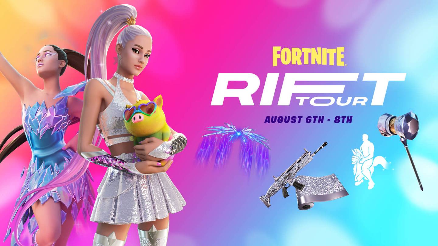 Fortnite S Ariana Grande Rift Tour Concert Included Mini Games And Xp Slashgear