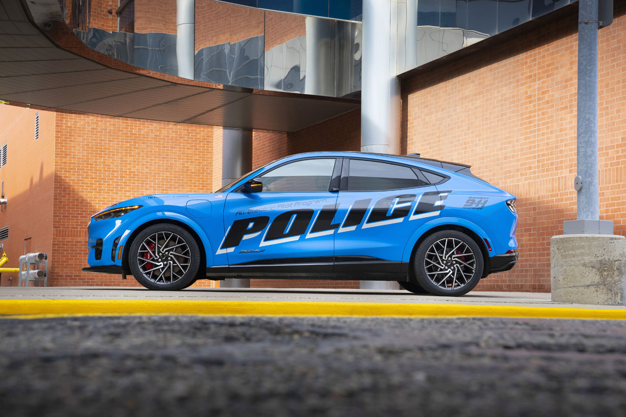 Ford Reveals The Mustang Mach-E EV For Police Testing - SlashGear