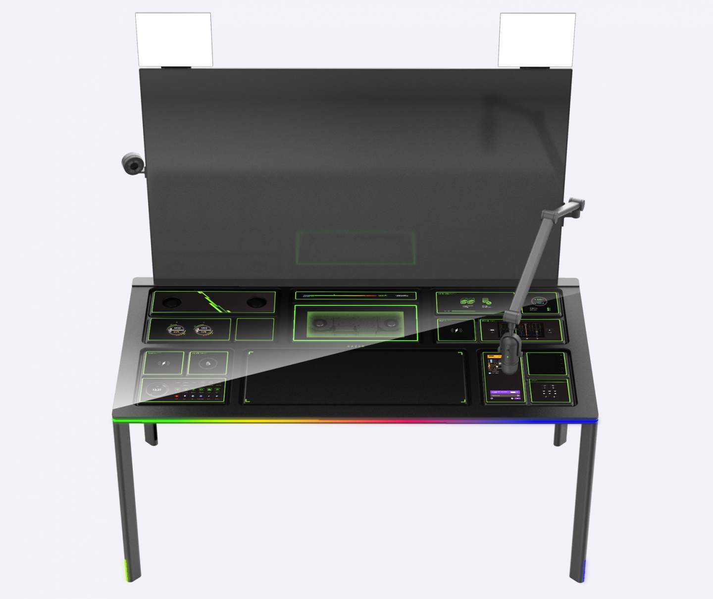 Razer Project Sophia Hot Swappable Pc Desk Revealed With A Rumbling Chair For Ces 2022 Slashgear